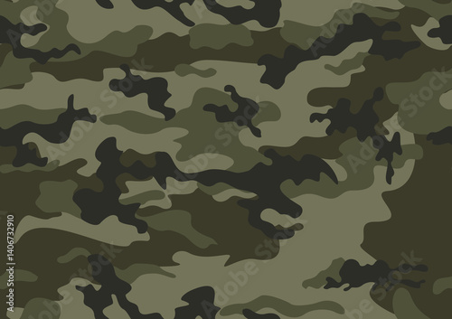 
camo army seamless pattern modern khaki background military forest hunting print