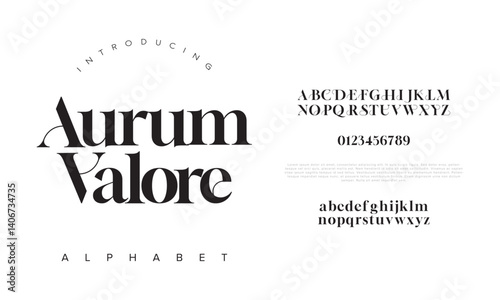 Classic Luxury Serif Font Vector for High-End Branding and Editorial Design