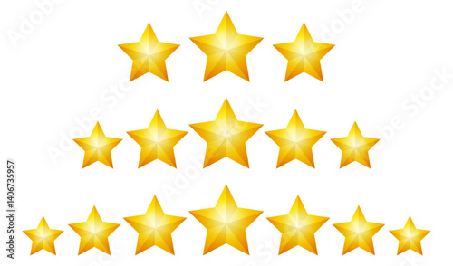 Three-dimensional star rating ranking set
