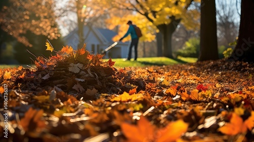 backyard leaf removal