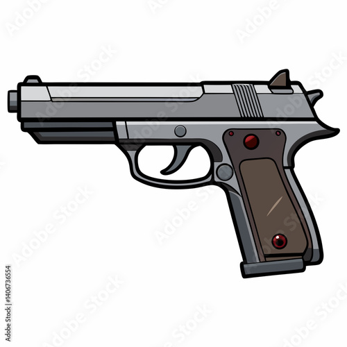 gun isolated on white