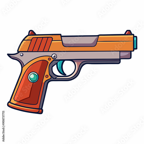gun isolated on white background