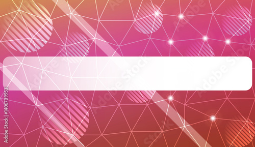 Modern pattern in triangles, line, circle, space for text style. Decorative design For interior wallpaper, smart design, fashion print. Vector illustration. Background, Smooth Gradient Texture Color.