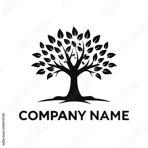 Strong and flourishing tree logo