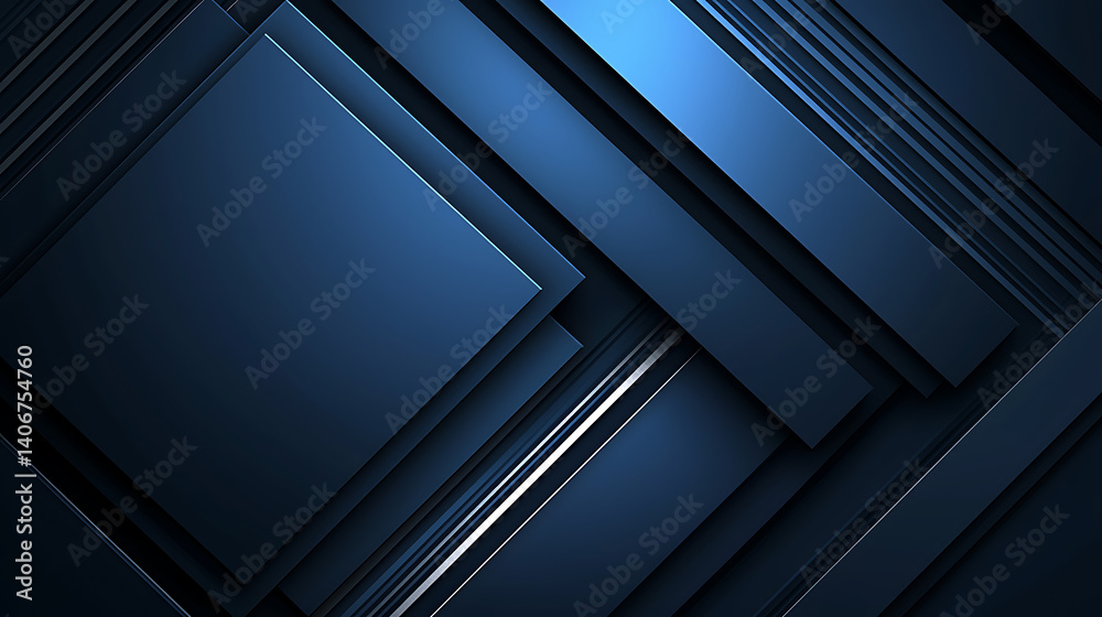 A blue background with a series of squares and rectangles A blue background with a series of squares and rectangles