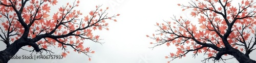 Darkly colored tree branches with greyish tone isolated on white background, brown, texture, grey