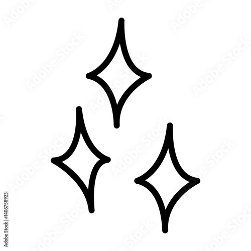 Obraz na płótnie Stars hand drawn icon vector. Hand draw elements illustration sign. Space symbol or logo. w salonie