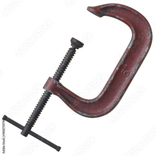 Obraz na płótnie old c clamp tools