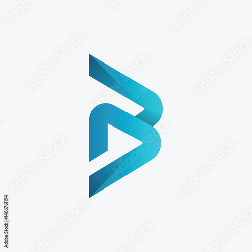 Free Download B abstract gradient letter logo - GFXLoad