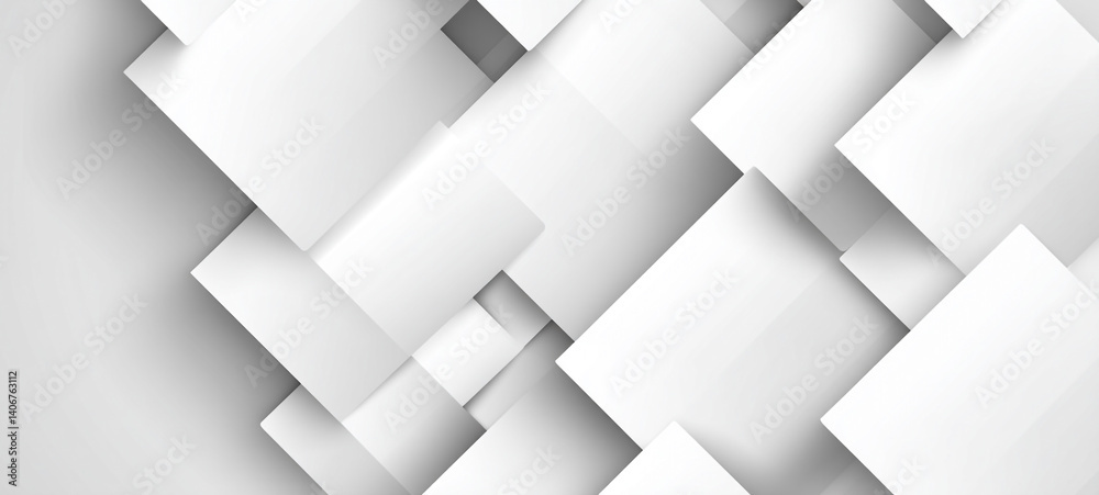Abstract white background with texture pattern, White abstract long minimal banner. Light neutral background