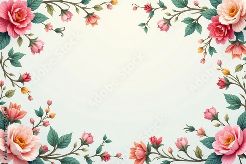Delicate paisley floral motif, light pastel palette, subtle, fabric, swirl