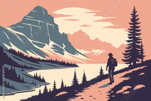 Minimalist sunrise hike at Glacier National Park – Montana, USA
