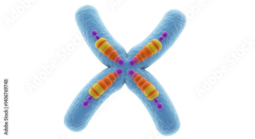 Isolated Chromosome with Telomeres
