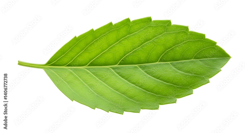 Obraz premium Holy basil leaf isolated on transparent png