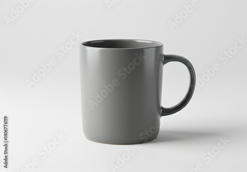 Wallpaper Mural Plain Gray Ceramic Coffee Mug for Logo Mockup or Copy Space Torontodigital.ca