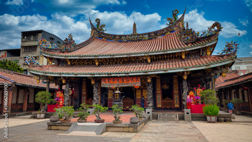 Obraz na płótnie Baoan Temple in Taipei Taiwan w salonie