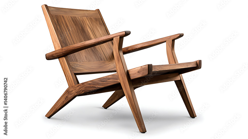 A wooden chair with a back and arms. Generated using AI. A wooden chair with a back and arms. Generated using AI.