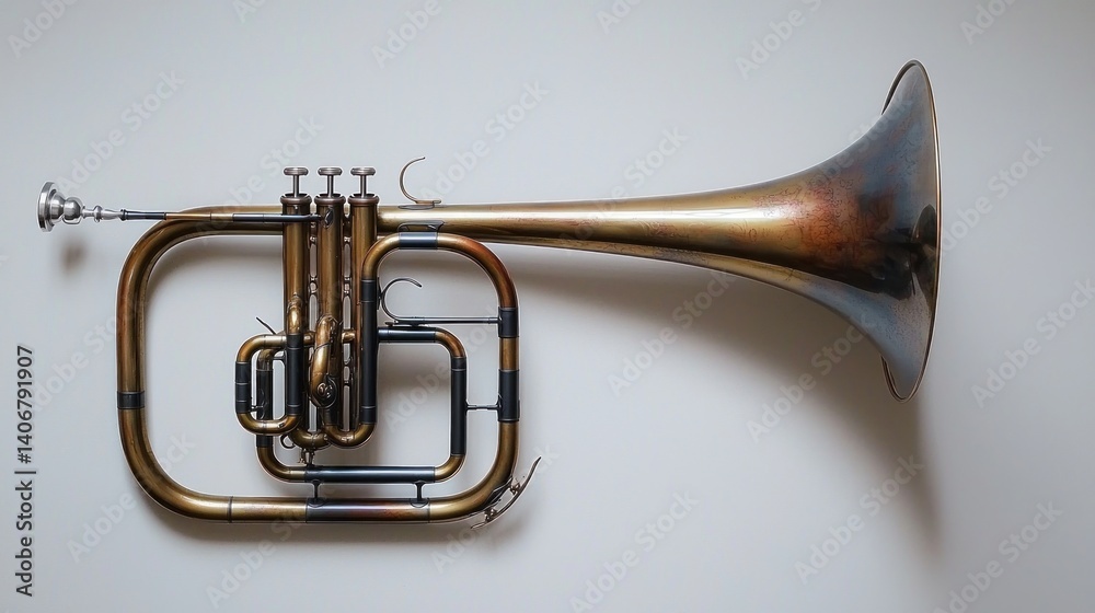 Obraz premium Antique brass instrument