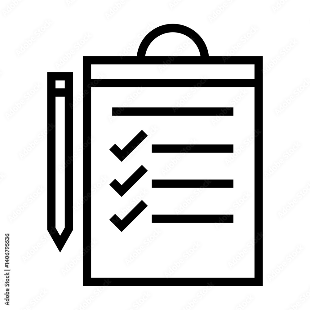Notepad Line Icon Notepad Line Icon