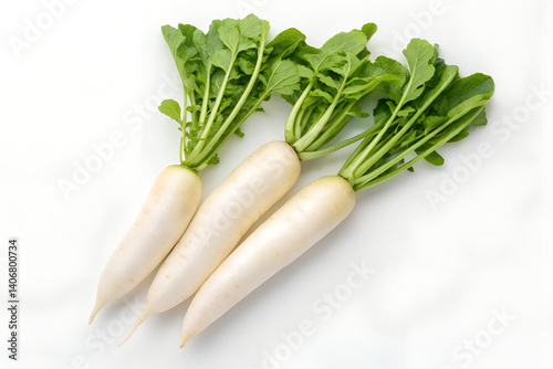 Daikon radishes isolated on white background stock photo
Radish, Daikon, White Color, Cut Out, White Background