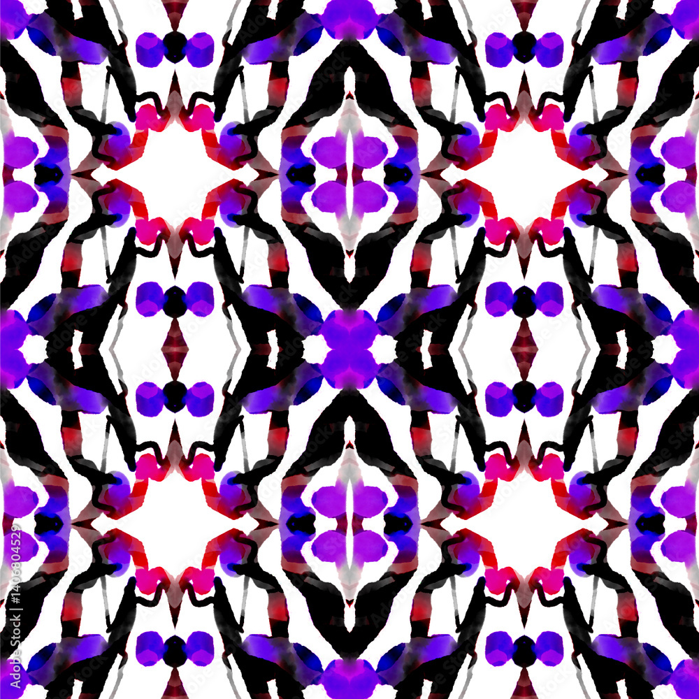 Hand painted digital watercolor seamless pattern Hand painted digital watercolor seamless pattern