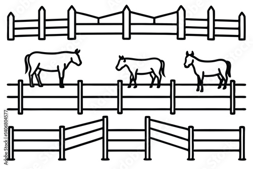 Sketching Cattle Fence Line Art for Beginners