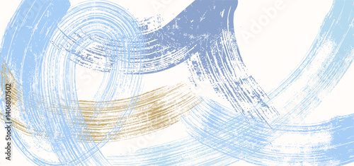 abstract background design, composition with waves, strokes and splashes, grungy