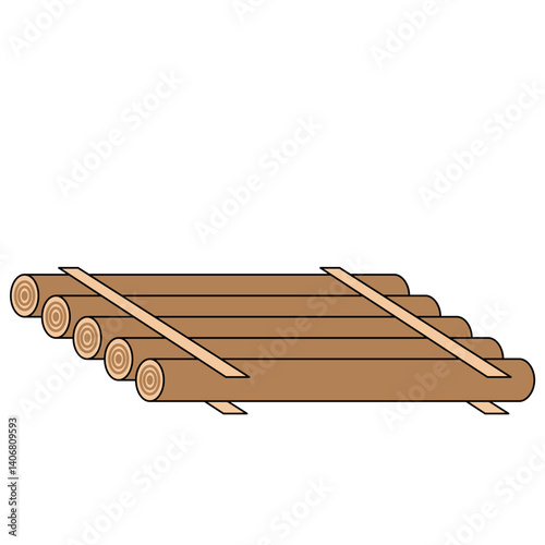 Float Raft Illustration