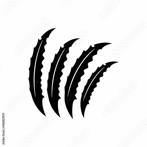 creative details Claw Marks Icon Vector Illustration