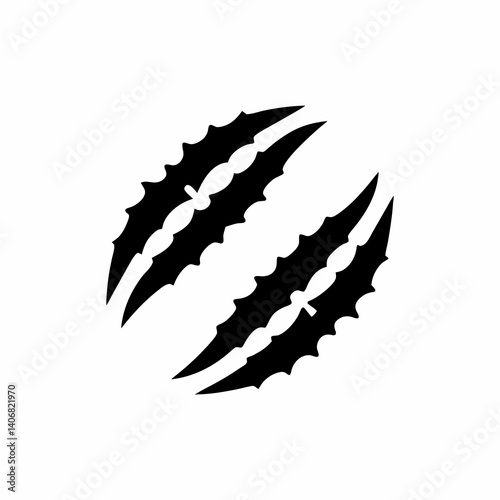 creative details Claw Marks Icon Vector Illustration