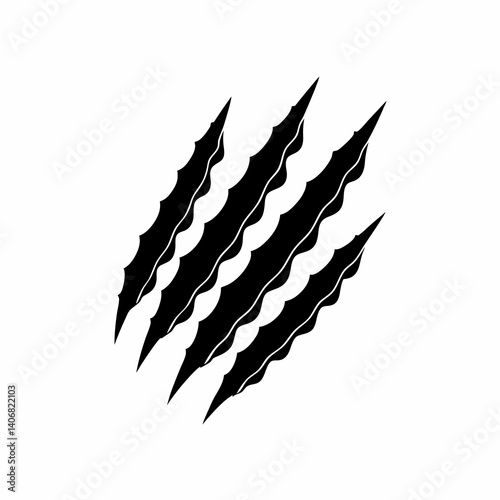 creative details Claw Marks Icon Vector Illustration