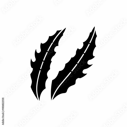 creative details Claw Marks Icon Vector Illustration