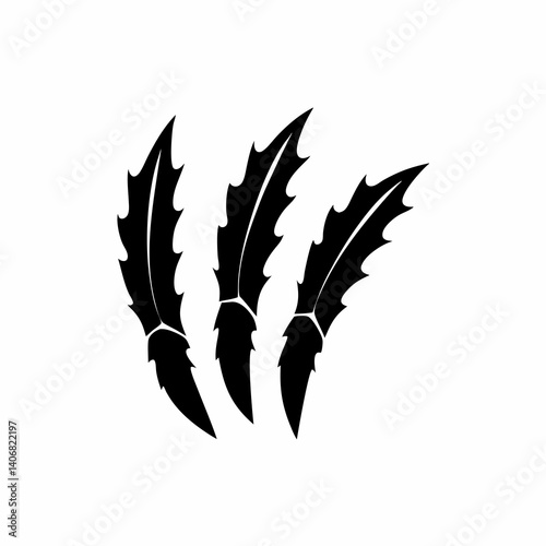 creative details Claw Marks Icon Vector Illustration