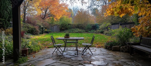 Autumn Patio Table, Chairs, Garden