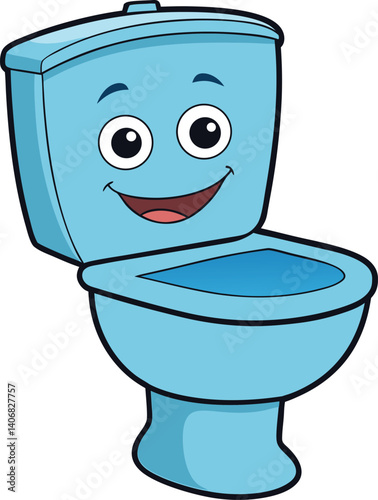 Toilet Line Art Illustration – Clean Vector Bathroom Fixture Design