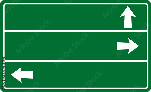 Traffic Signs and Rules 1 Directional Road Sign Mockup