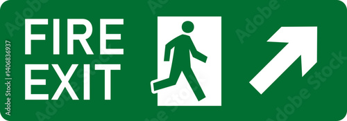 Traffic Signs and Rules 1 Emergency Fire Exit Direction Sign