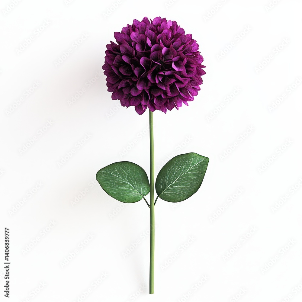 Fototapeta premium Purple ball flower
