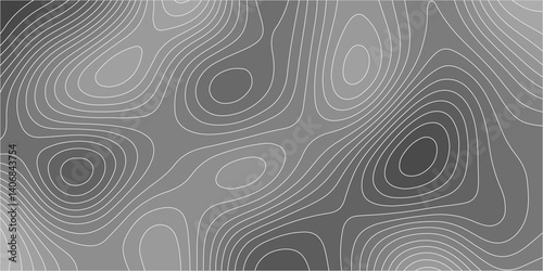 Vector grid map.Topographic contour map on white background.