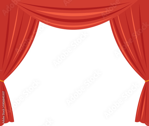 Theatre Curtain Illustration