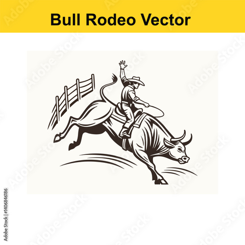 Bull Rodeo vector