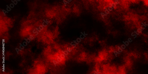 Deep red grunge texture with dark distressed abstract background,  red smoke fog on black background for advertising and wallpaper, creative graphics pattern lines image wallpaper grunge cemetery.