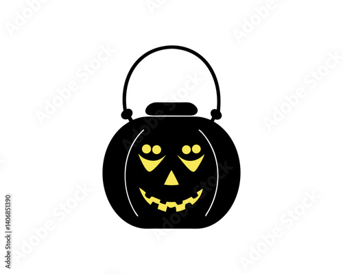 creative details Spooky Lantern Icon Vector Illustration
