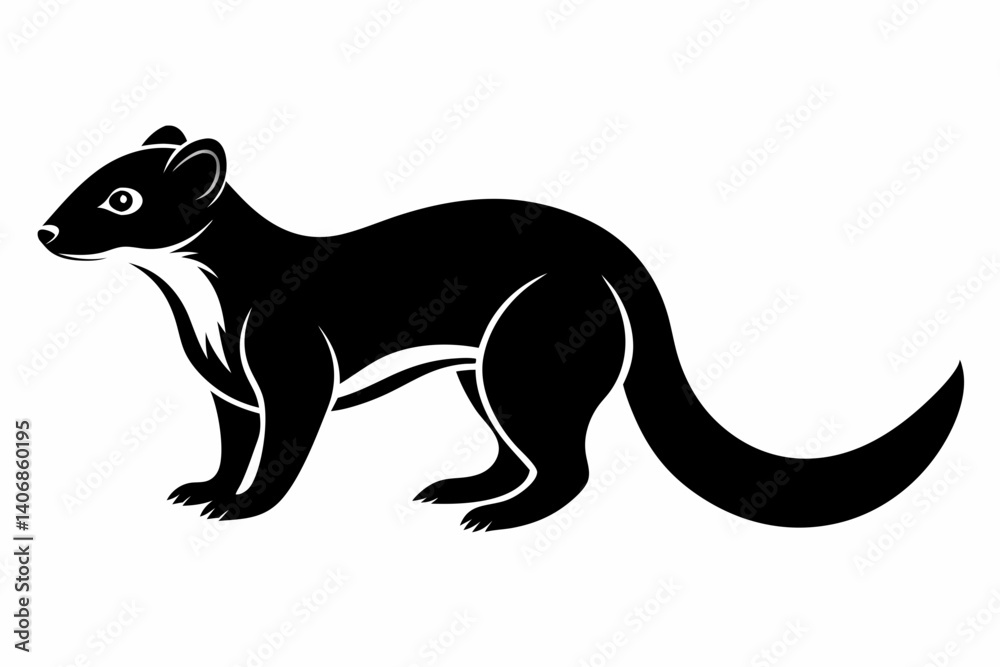 mongoose silhouette line art vector illustration mongoose silhouette line art vector illustration