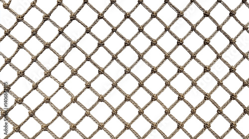 A white background with a brown net