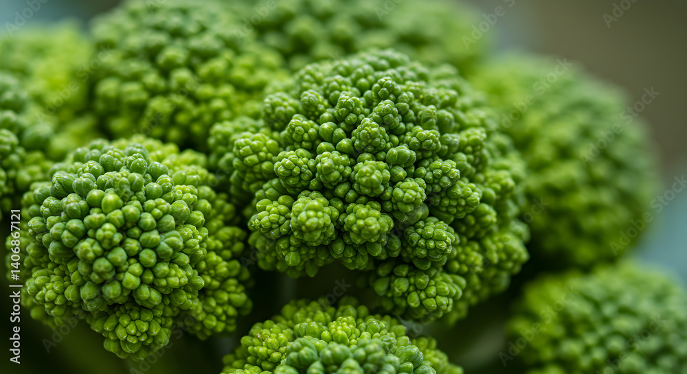 Fractal Geometry An Elegant Display of Romanesco Broccoli Macro Photography Fractal Geometry An Elegant Display of Romanesco Broccoli Macro Photography