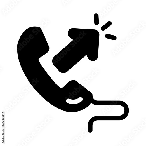 outgoing call solid style