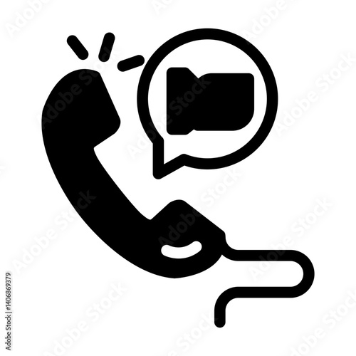 video call calling solid style