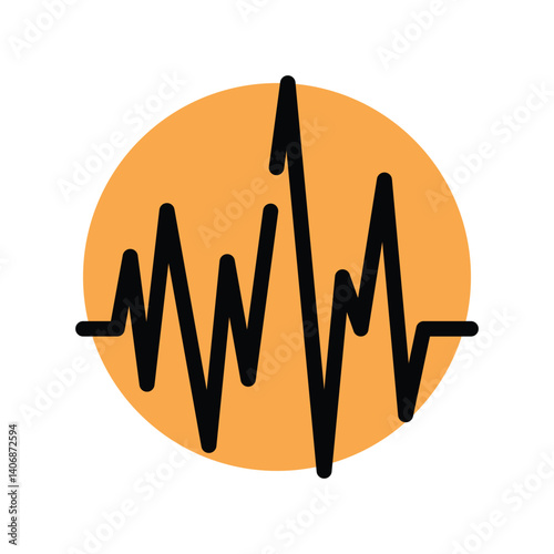 Pulse icon design template