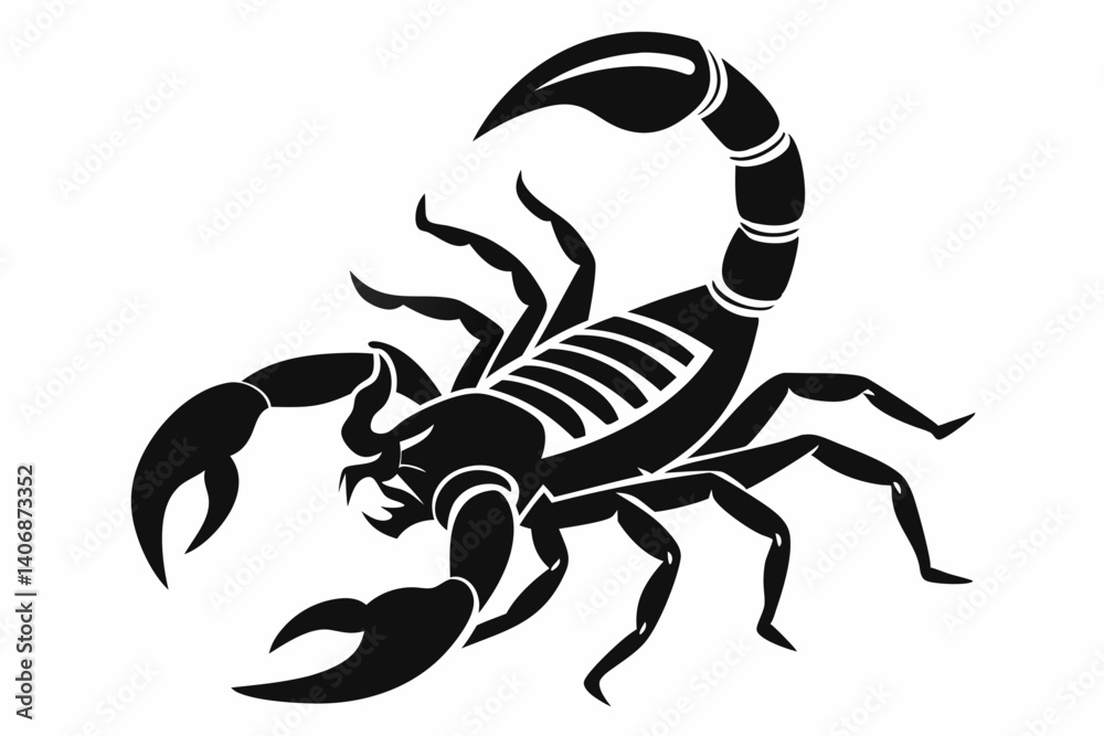 scorpion silhouette line art vector illustration scorpion silhouette line art vector illustration